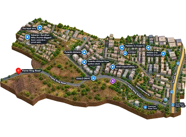 Puraniks Abitante Fiore Pune Location And Connectivity